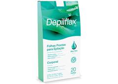 FOLHAS PRONTAS CORPO DEPILFLAX ALO C/20F
