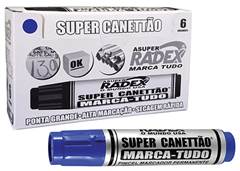 MARCADOR PERMANENTE RADEX  AZUL
