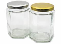 POTE DE VIDRO C/TAMPA DE METAL 100ML