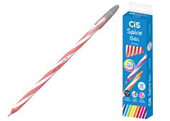 CANETA CIS ESF SPIRO GEL 0,7MM C/12 VERMELHA