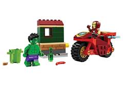 LEGO HOMEM DE FERRO COM MOTO E O HULK