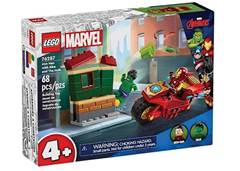 LEGO HOMEM DE FERRO COM MOTO E O HULK