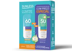 PROTETOR SOLAR 60 CORPO+PROTETOR 50 FACE