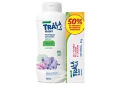 TALCO TRALALA BABY 160G+ CREME 50% HIDRA