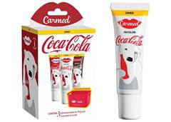 KIT CREME LABIAL CARMED C/3 BISNASGAS COCA COLA