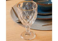 TACAS ÁGUA DIAMOND 330ML TRANSP