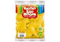 BALAO LISO 9.0 AMARELO CITRINO C/50