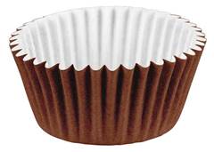 FORMINHA PAPEL CUPCAKE MARROM C/45