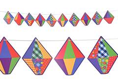 BALAO JUNINO BANDEIROLA PAPEL 180CM