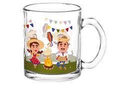 CANECA VIDRO JUNINA CAIPIRA FIRE 320ML