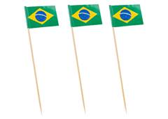 PALITO BAMBU P/PETISCOS 12CM BAND BRASIL