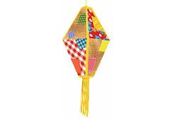BALAO JUNINO 34X61,5CM 3D AMARELO 204308