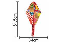 BALAO JUNINO 44X82CM 3D VERMELHO 204234