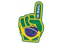 MAO TORCEDOR VAI BRASIL 33X22CM 207036
