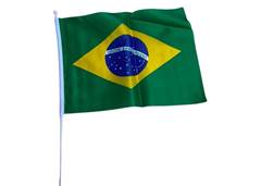 BANDEIRA BRASIL C/HASTE COPA 14X21CM PIF