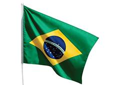 BANDEIRA BRASIL C/HASTE COPA 60X90CM PIF