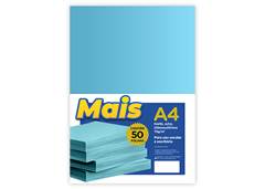 PAPEL 75G/M2  A4 C/50F AZUL CLARO