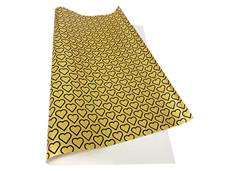 PAPEL PRESENTE VMP 50X60CM CORAÇÃO/OURO