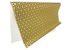 PAPEL PRESENTE VMP 50X60CM CORAÇÃO/OURO