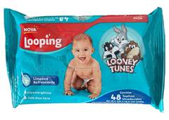 TOALHA UMEDEC LOOP LOONEY TUNES C/48FL