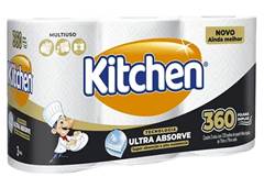 PAPEL TOALHA KITCHEN JUMBO FD 360