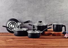 CONJ PANELA 5PCS ALUM LINZ PRETO