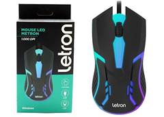MOUSE OPTICO USB LETRO 1000DPI MI603B R8