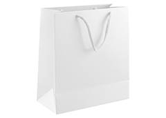SACOLA PAPEL 22X24 150G BRANCA C/10