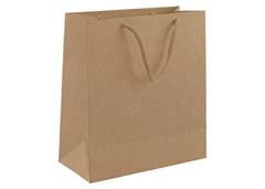 SACOLA PAPEL 22X24 150G KRAFT C/10