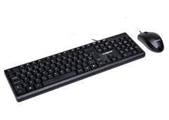 TECLADO+MOUSE C/FIO USB2 PRETO