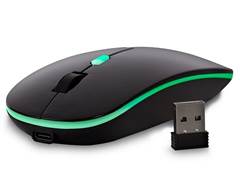 MOUSE CROMA S/FIO 2.4G 1600DPI PT