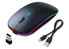 MOUSE CROMA S/FIO 2.4G 1600DPI PT