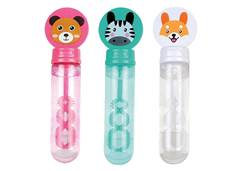 LANCADOR MANIA DE BOLHA TUBO ANIMAIS C/3