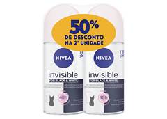 DESODORANTE ROLL-ON NIVEA 50ML INV BLC&WHT CL 50% 2°UN