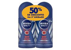 DESODORANTE ROLL-ON NIVEA 50ML MEN DRY IMPACT 50% 2°UN