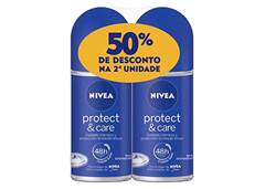 DESODORANTE ROLL-ON NIVEA 50ML PROTECT E CARE 50% 2°UN