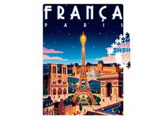 QUEBRA CABECA 500PCS POSTAIS MUNDO FRANC