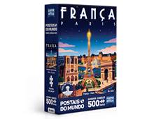 QUEBRA CABECA 500PCS POSTAIS MUNDO FRANC