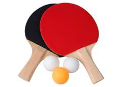 RAQUETE DE PING PONG C/3 + BOLINHAS