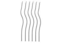 VELA ESPIRAL PRATA METALIZADA 17CM