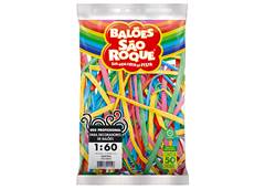 BALAO CANUDO LISO 7.0 SORTIDO C/50