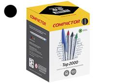 CANETA COMPACTOR TOP 2000 C/100 PRETA