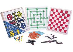 JOGO 5X1 DOMINO/LUDO/LOTO/DAM/TRIL