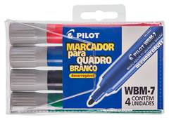 MARCADOR P/QUADRO BRANCO C/4 CORES