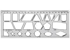 REGUA PLAST GEOMETRICA WALEU CRISTAL