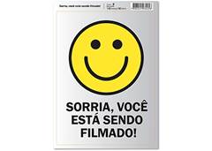 ADESIVO 14X19CM VC ESTA SENDO FILMADO C2