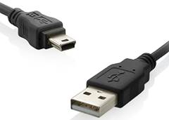 CABO USB MACHO/MINI 5 PINOS 1,5M