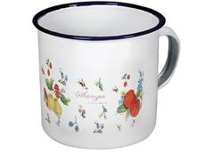 CANECA ESMALTADA DECOR GDE