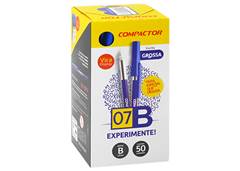 CANETA COMPACTOR 07B 1.2MM C/50 AZUL 