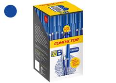 CANETA COMPACTOR 07B 1.2MM C/50 AZUL 